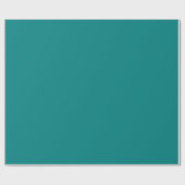 Aquamarin Matt Wrapping Paper Geschenkpapier (Flach)