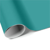 Aquamarin Matt Wrapping Paper Geschenkpapier (Rolleneckpunkt)