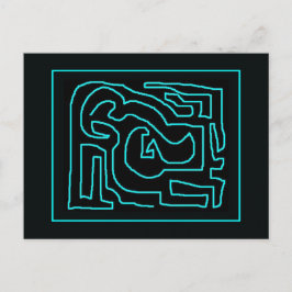 Aquamarin Maze von Mark Edward Westerfield Postkarte