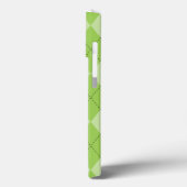 Aquamarin Melon Mod Raute Case-Mate iPhone Hülle (Rückseite / Links)