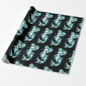 Aquamarin Mermaid Geschenkpapier (Ungerollt)