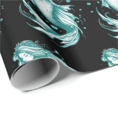 Aquamarin Mermaid Geschenkpapier (Rolleneckpunkt)