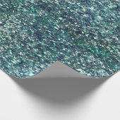 Aquamarin Mermaid Sparkle Geschenkpapier (Ecke)