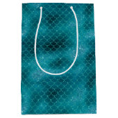 Aquamarin Mermaid Sparkle Mittlere Geschenktüte (Vorderseite)