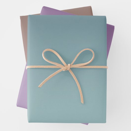 Aquamarin Mint Ombre Geschenkpapier Set (Beispiel)