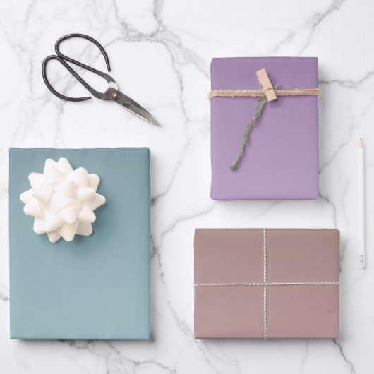 Aquamarin Mint Ombre Geschenkpapier Set (Vorderseite)