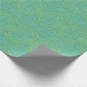 Aquamarin mit blau und grün geschenkpapier (Ecke)