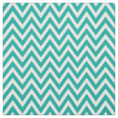 Aquamarin Moderne Zickzack Streifen Stoff (Muster)