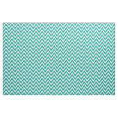 Aquamarin Moderne Zickzack Streifen Stoff (Fat Quarter (45,7 x 55,9 cm))
