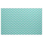 Aquamarin Modernes Zickzack Großformat Stoff (Yard (91,4 cm))