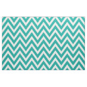Aquamarin Modernes Zickzack Großformat Stoff (Fat Quarter (45,7 x 55,9 cm))
