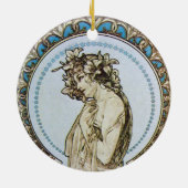 Aquamarin Moon Goddess Keramikornament (Hinten)