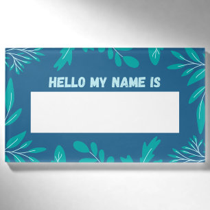 Aquamarin Namenschild