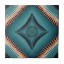 Aquamarin Navajo Peach Sunburst