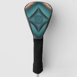 Aquamarin Navajo Peach Sunburst Golf Headcover