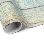 Aquamarin Ocean Beach Champaign Wood Rustic Geschenkpapier<br><div class="desc">Minimalismus und Elegance Glam und Chic Delicate Wrapping Paper</div>