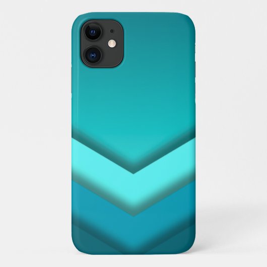 Aquamarin Ombre Case-Mate iPhone Hülle (Rückseite)