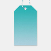 Aquamarin Ombre Geschenkanhänger (Rückseite)