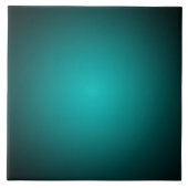 Aquamarin Ombre Green Gradient Modern Minimalistis Fliese (Vorderseite)