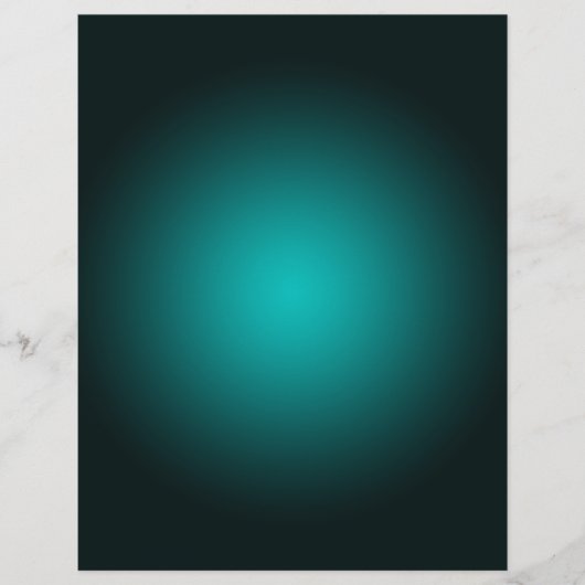 Aquamarin Ombre Green Gradient Modern Minimalistis Flyer (Vorne)