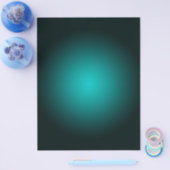 Aquamarin Ombre Green Gradient Modern Minimalistis Flyer (Einzeln)