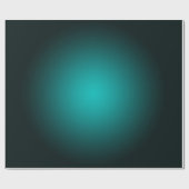 Aquamarin Ombre Green Gradient Modern Minimalistis Geschenkpapier (Flach)