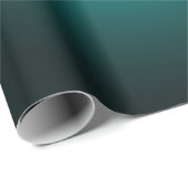 Aquamarin Ombre Green Gradient Modern Minimalistis Geschenkpapier (Rolleneckpunkt)