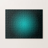 Aquamarin Ombre Green Gradient Modern Minimalistis Puzzle (Horizontal)