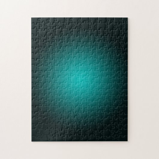 Aquamarin Ombre Green Gradient Modern Minimalistis Puzzle (Vertikal)