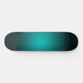 Aquamarin Ombre Green Gradient Modern Minimalistis Skateboard (Horizontal)