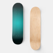 Aquamarin Ombre Green Gradient Modern Minimalistis Skateboard (Vorderseite)