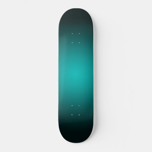Aquamarin Ombre Green Gradient Modern Minimalistis Skateboard (Vorderseite)