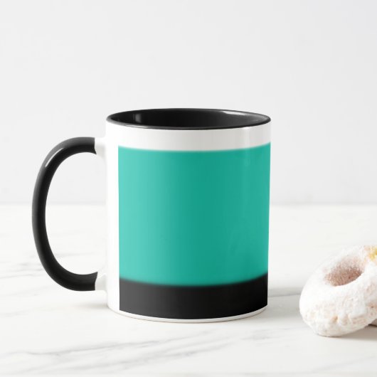 Aquamarin Ombre Tasse (Mit Donut)