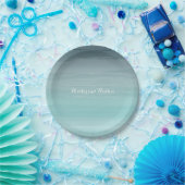 Aquamarin Ombré Wedding Pappteller (Party)