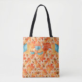 AQUAMARIN- & ORANGE FALL CUPCAKES KAFFEE CUP BLUME TASCHE (Vorderseite)