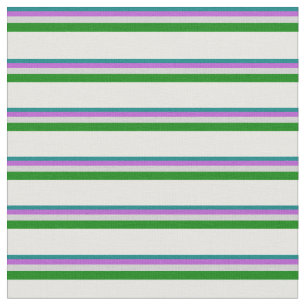 Aquamarin, orchid, leicht grau, grün und mint Crem Stoff