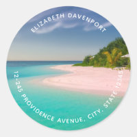 Aquamarin Ozean Tropische Strand Szenerie Adresse