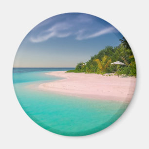 Aquamarin Ozean Tropischer Strand Szene Magnet