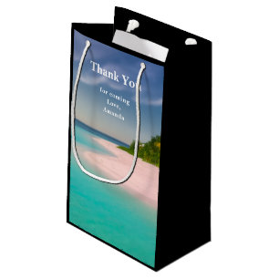 Aquamarin Ozean Tropischer Strand Szenisch Dankesc Kleine Geschenktüte