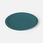 Aquamarin Pappteller (Schrägansicht)