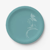 Aquamarin Pappteller (Vorderseite)