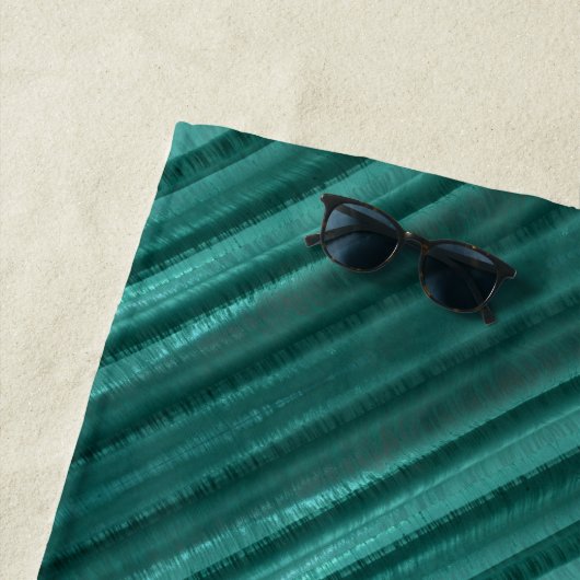 Aquamarin Passion Diagonal gestreift Personalisier Strandtuch (Beispiel)