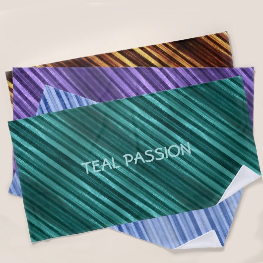Aquamarin Passion Diagonal gestreift Personalisier Strandtuch