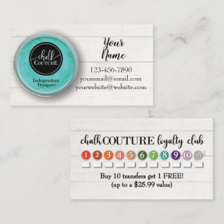Aquamarin Paste Chalk Couture Visitenkarte