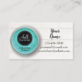 Aquamarin Paste Chalk Couture Visitenkarte (Vorderseite)