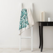 Aquamarin Peacock Personalisiert Sherpa Blanket Sherpadecke (Beispiel)