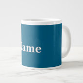 Aquamarin personalisieren Jumbo-Tasse (Vorderseite Rechts)