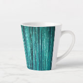 Aquamarin Pine Green Tinsel Weihnachten Milchtasse (Rechts)