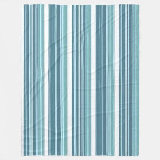 Aquamarin Pinstripe Christmas Pattern#28 ID1009 Fleecedecke (Vorderseite)