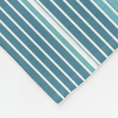 Aquamarin Pinstripe Christmas Pattern#28 ID1009 Fleecedecke (Ecke)